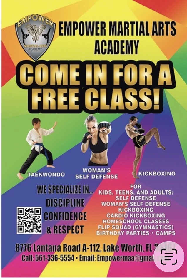Empower Martial Arts Academy Spring Break free class offer — martial arts for kids teens and adults