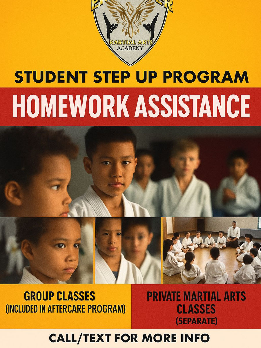 After school program with homework help and martial arts