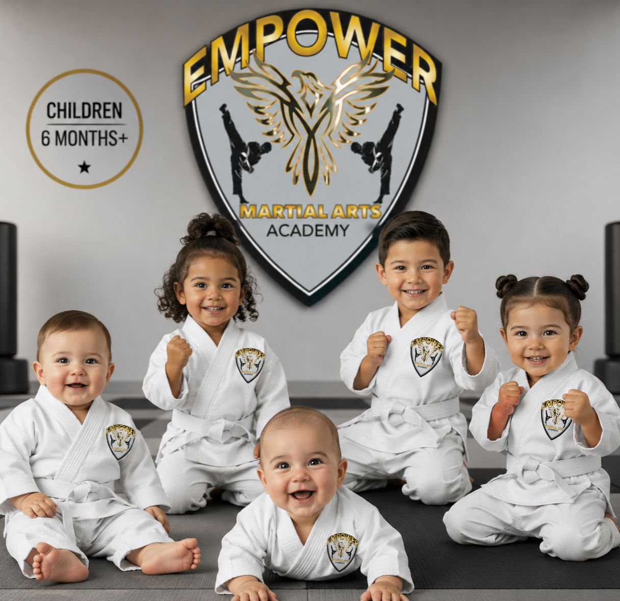 Little Ninjas & Me parent-and-toddler martial arts class for ages 6 months and up at Empower Martial Arts Academy in Lake Worth, FL